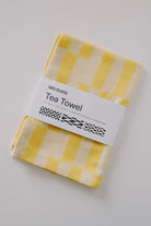 tea towel - graphic - yellow - collab zürich