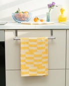 tea towel - graphic - yellow - collab zürich