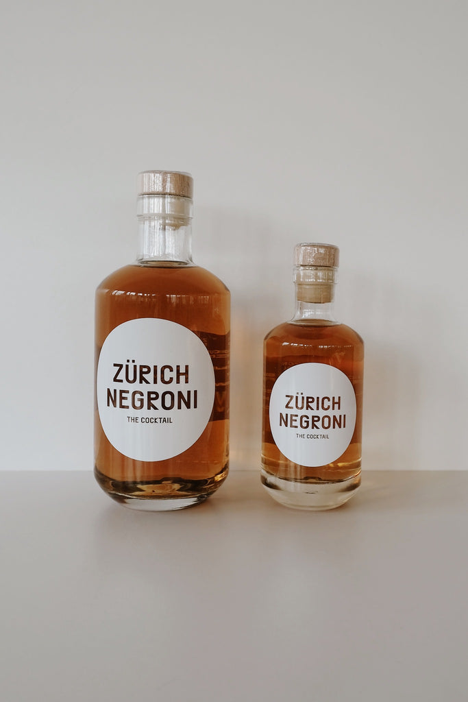 cocktail in a bottle - zürich negroni - collab zürich