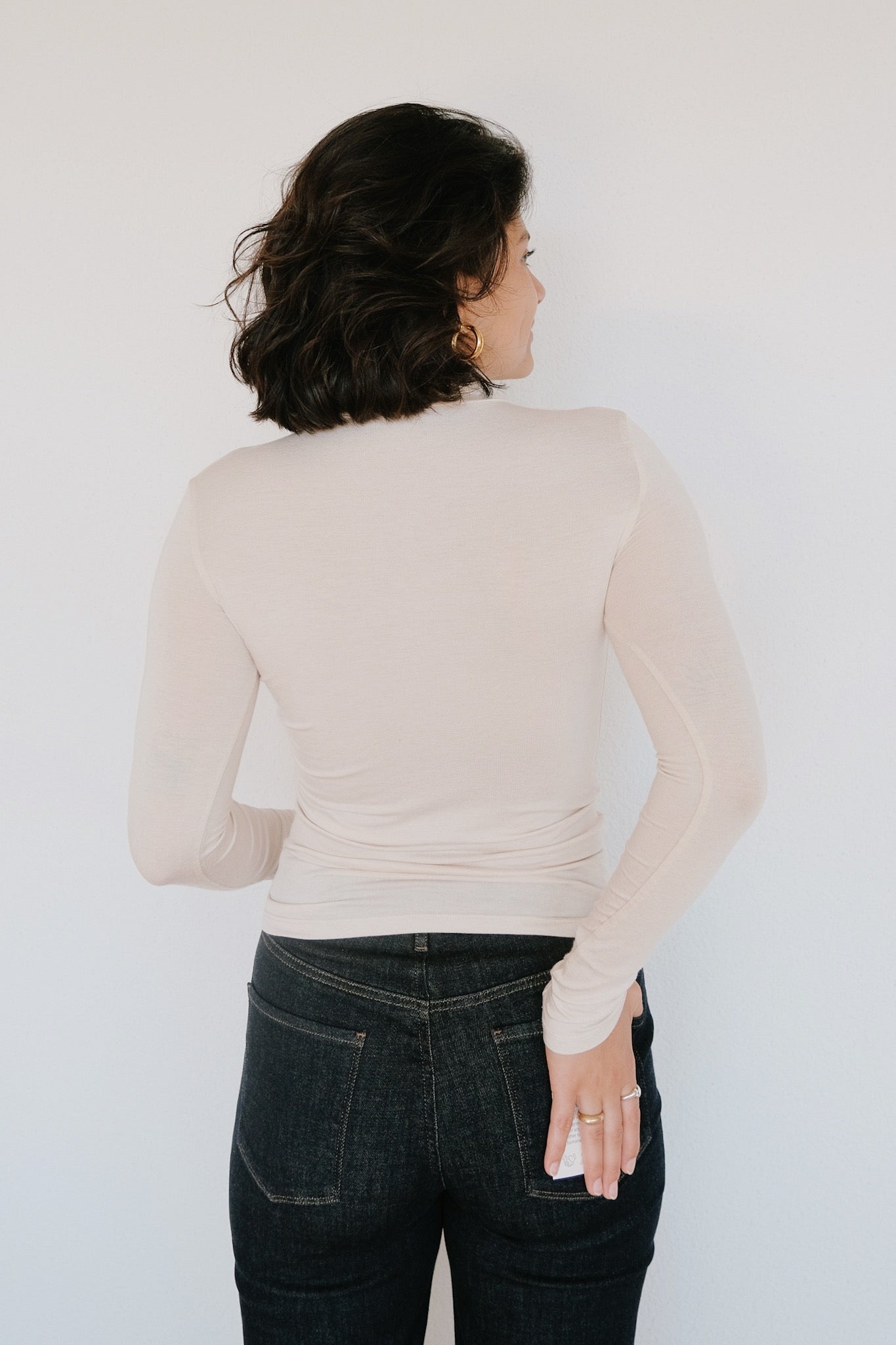 Viscose Turtle Neck - Noe - Ivory - collab zürich