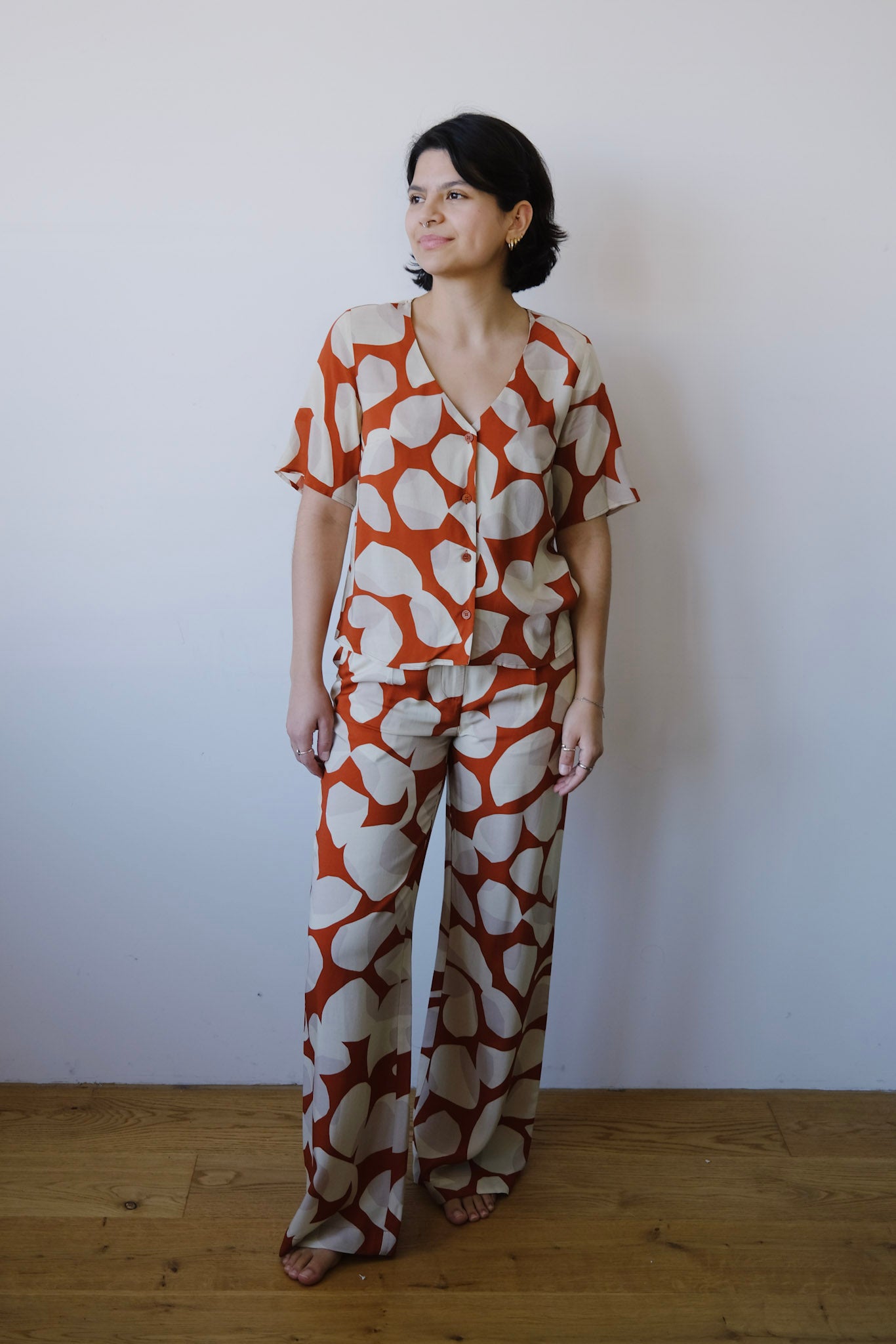 ecovero pants - manolita - light leaf - collab zürich