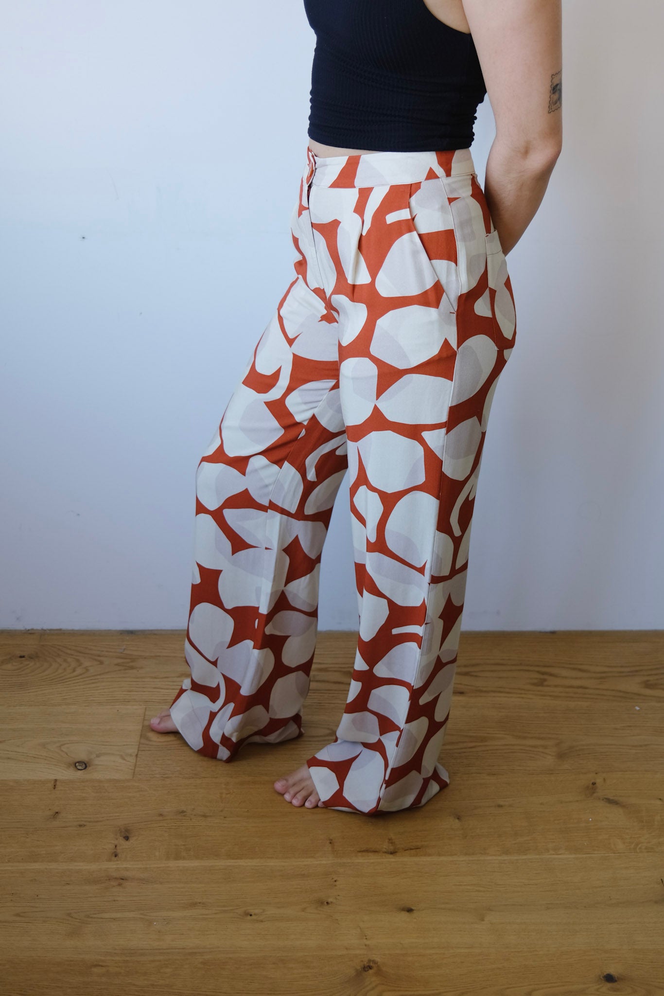 ecovero pants - manolita - light leaf - collab zürich