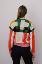 knitted sweater - phylis grid - collab zürich