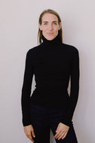 viscose turtle neck - noe - black - collab zürich