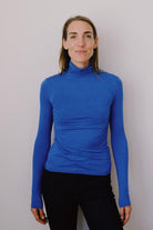 viscose turtle neck - noe - blue - collab zürich