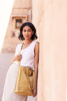 Tote - DENYA - crossbody - mustard - collab zürich