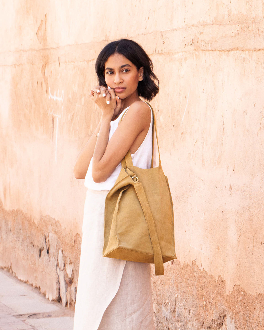 Tote - DENYA - crossbody - mustard - collab zürich
