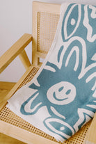 cotton blanket - self care club - green - collab zürich