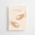 postcard - trust the magic of new beginnings - collab zürich