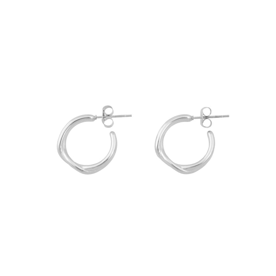 earrings - twine - silver - collab zürich