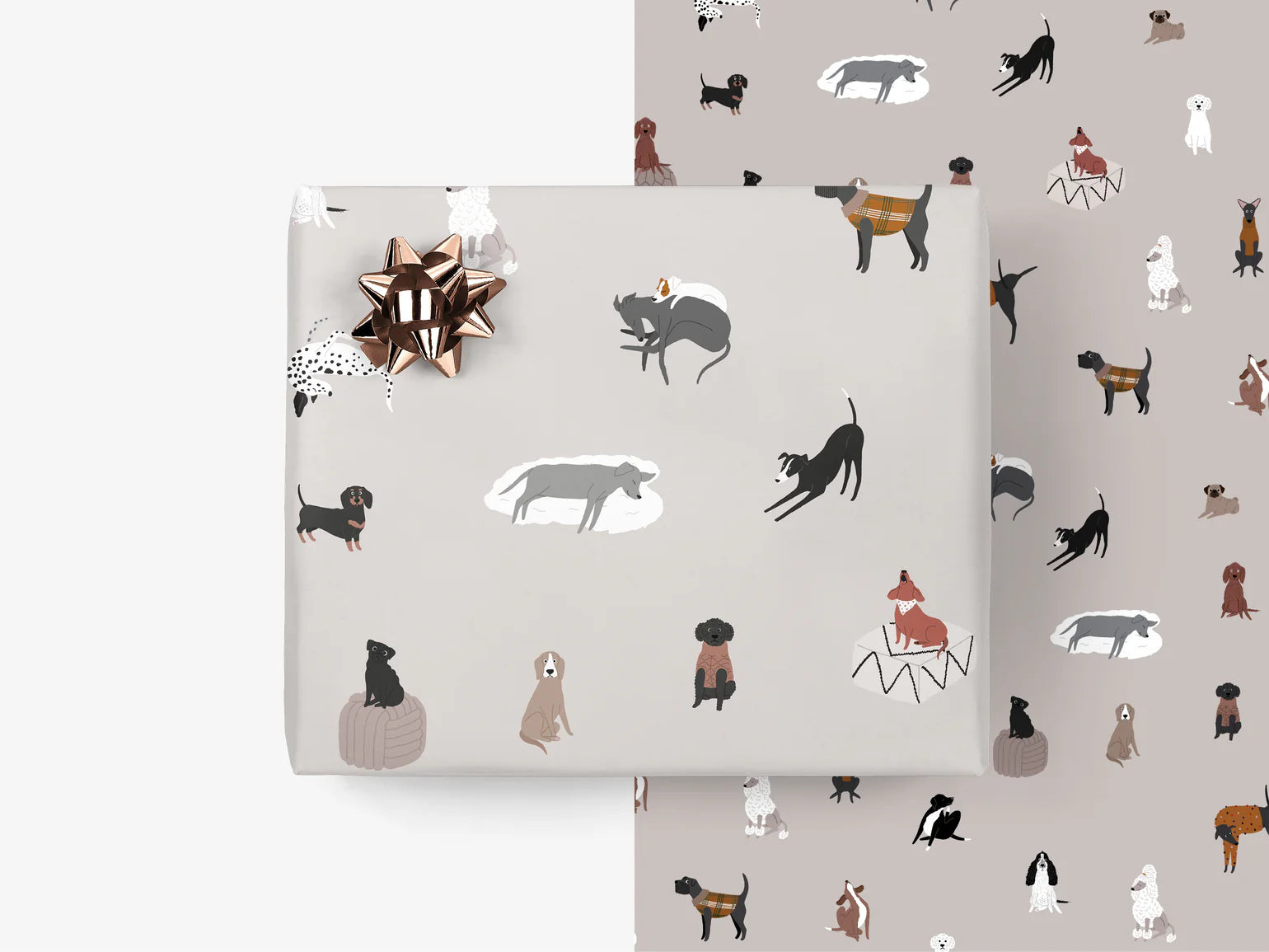 gift paper sheet - dogs - collab zürich