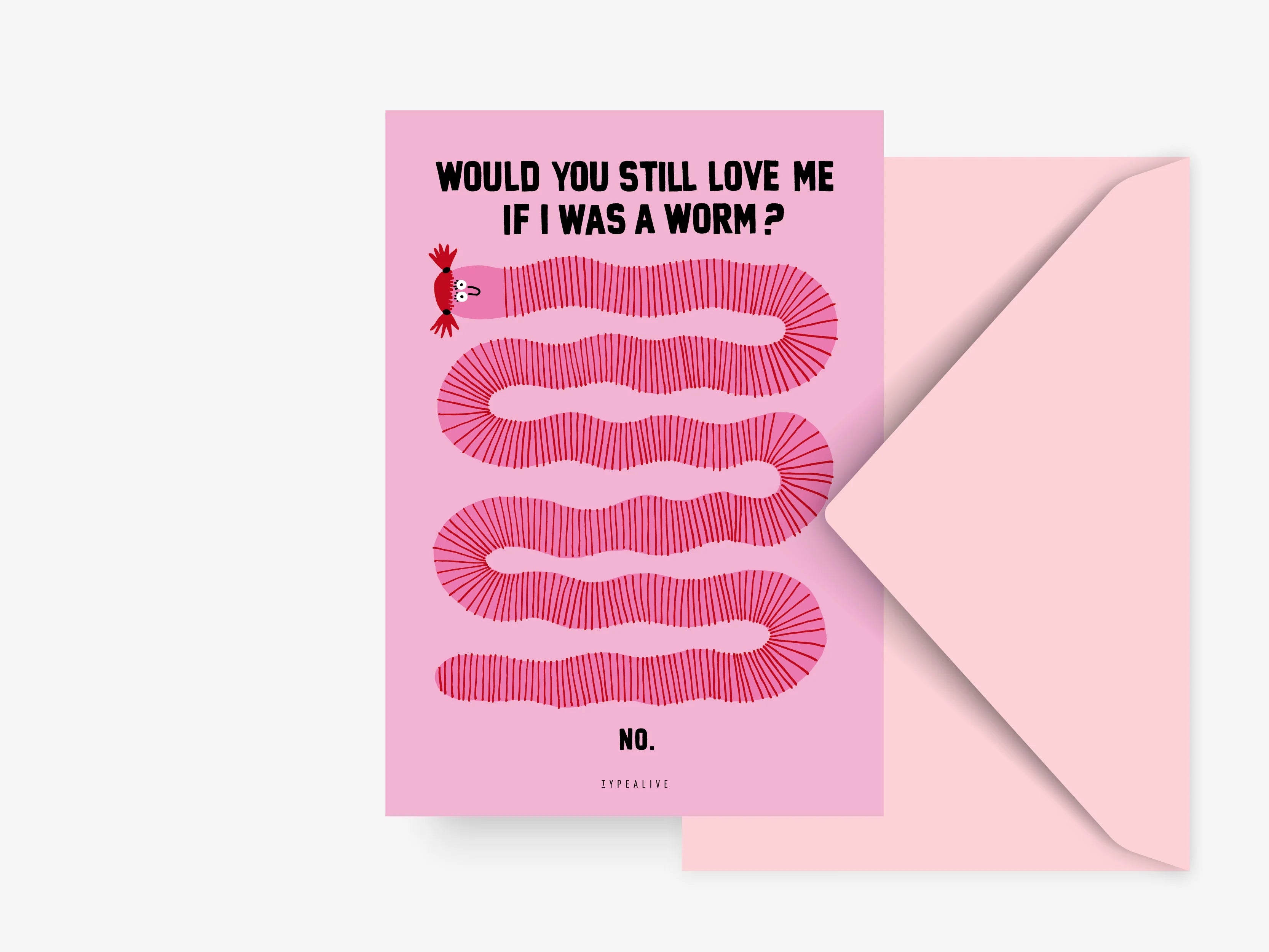 postcard - worm - collab zürich