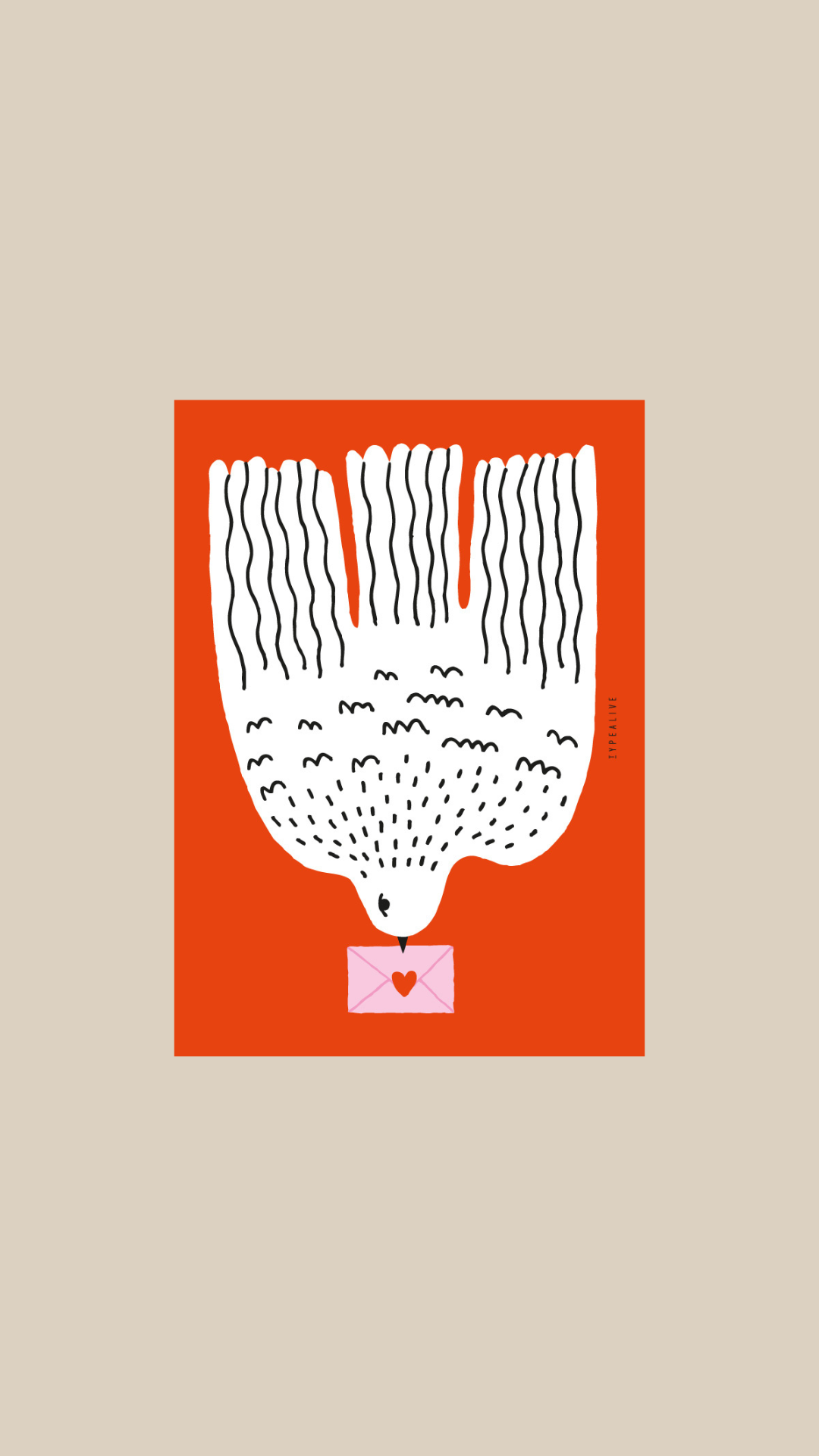 postcard - lovebird - collab zürich