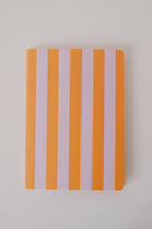 notebook - orange lilac stripes - collab zürich