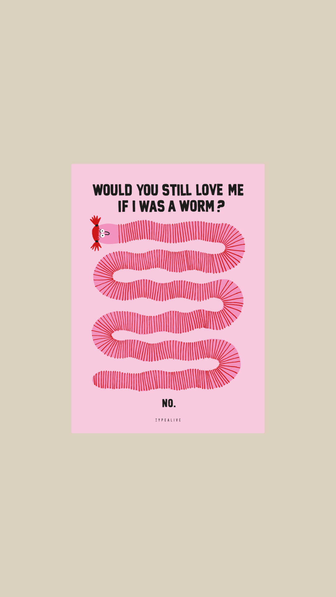 postcard - worm - collab zürich