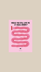postcard - worm - collab zürich