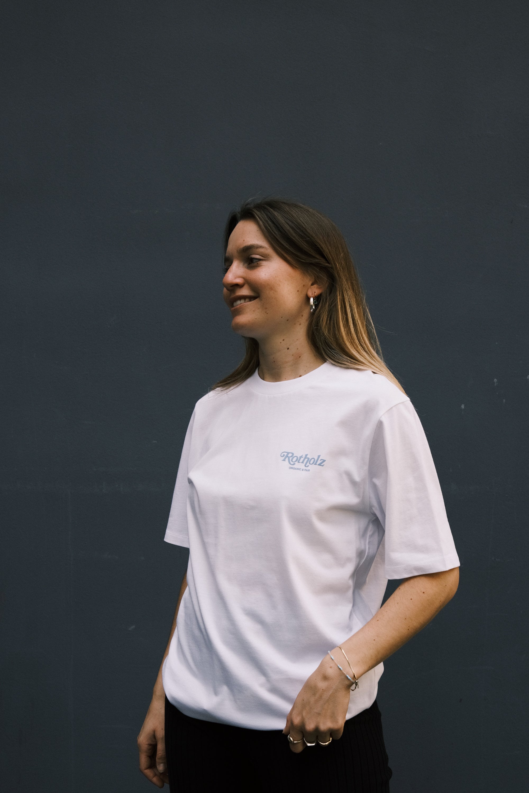 Unisex Cotton T-Shirt - Retro White - collab zürich