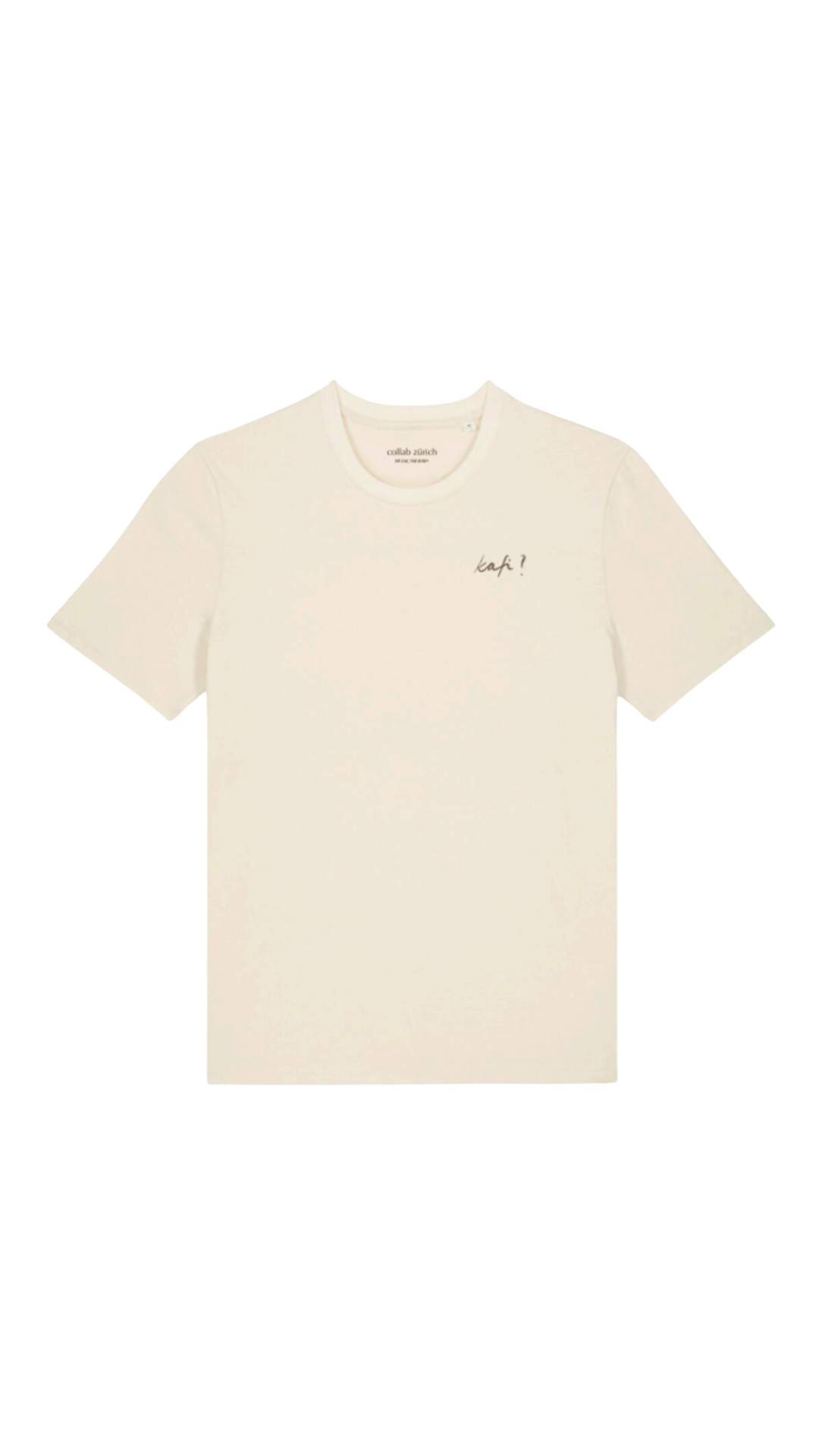 Unisex T-Shirt - kafi? - Natural - collab zürich