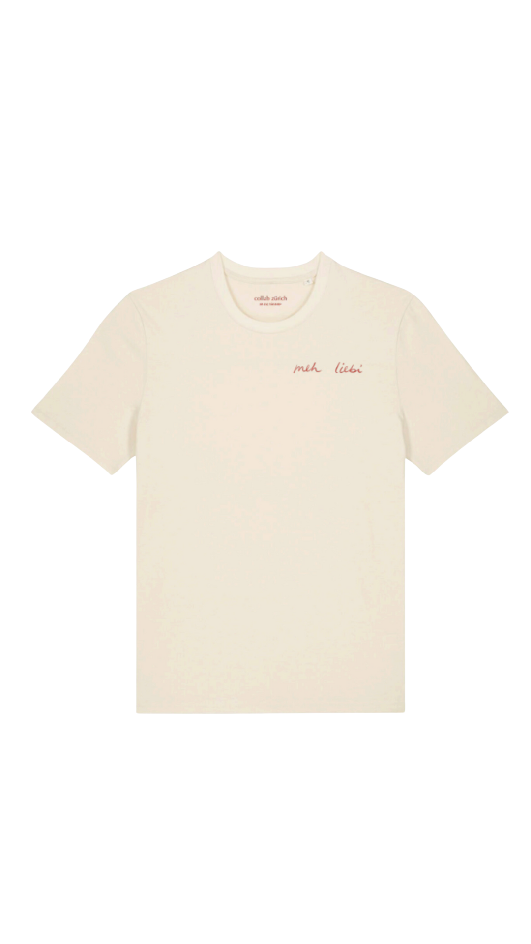 Unisex T-Shirt - meh liebi - Natural - collab zürich