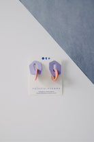 earrings - emma - lilac/orange - collab zürich