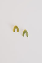 earring studs - brass - ivy - collab zürich