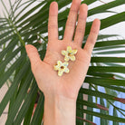 earrings - floral - yellow - collab zürich