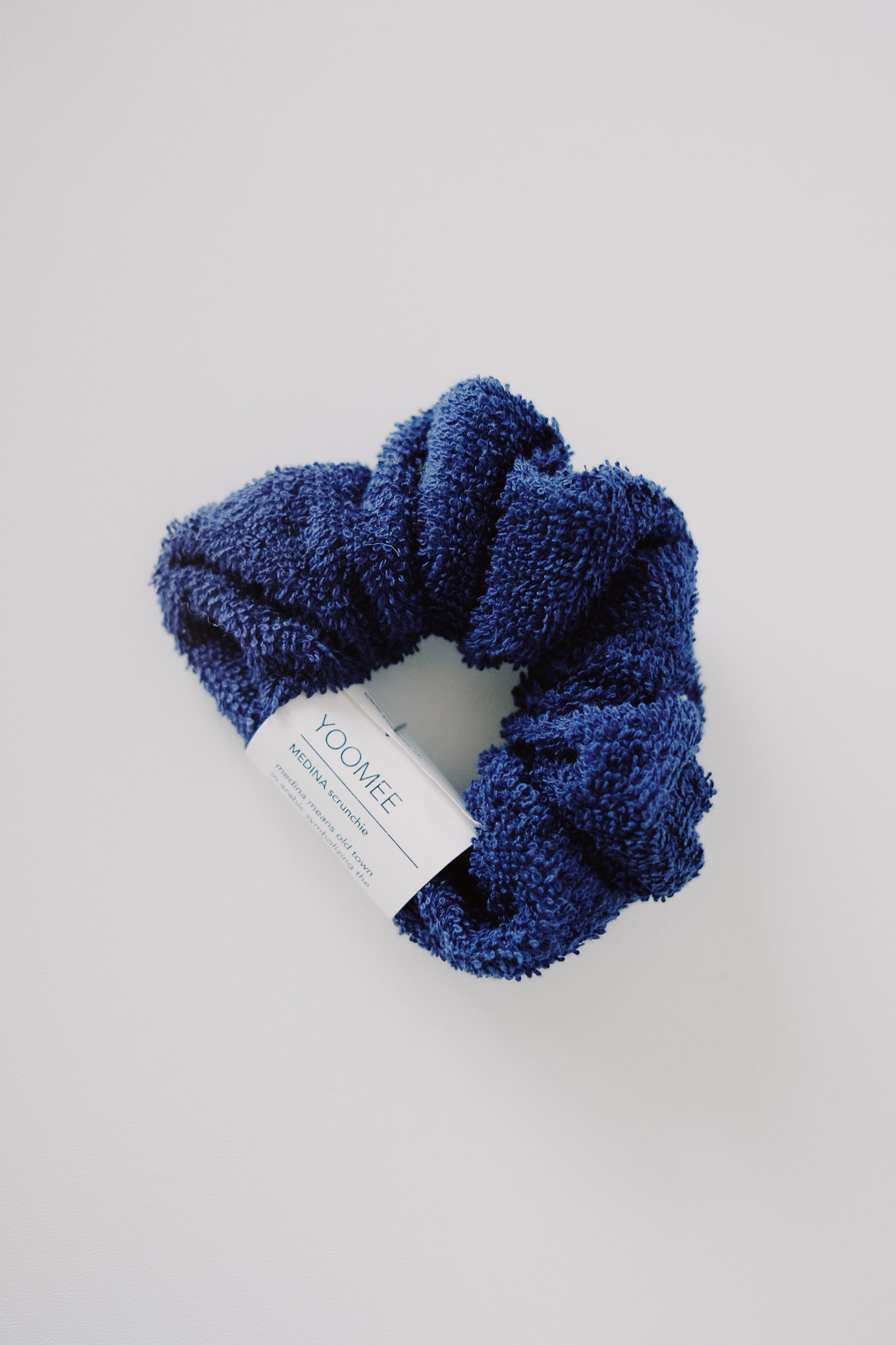 Scrunchie - MEDINA terry - marine blue - collab zürich