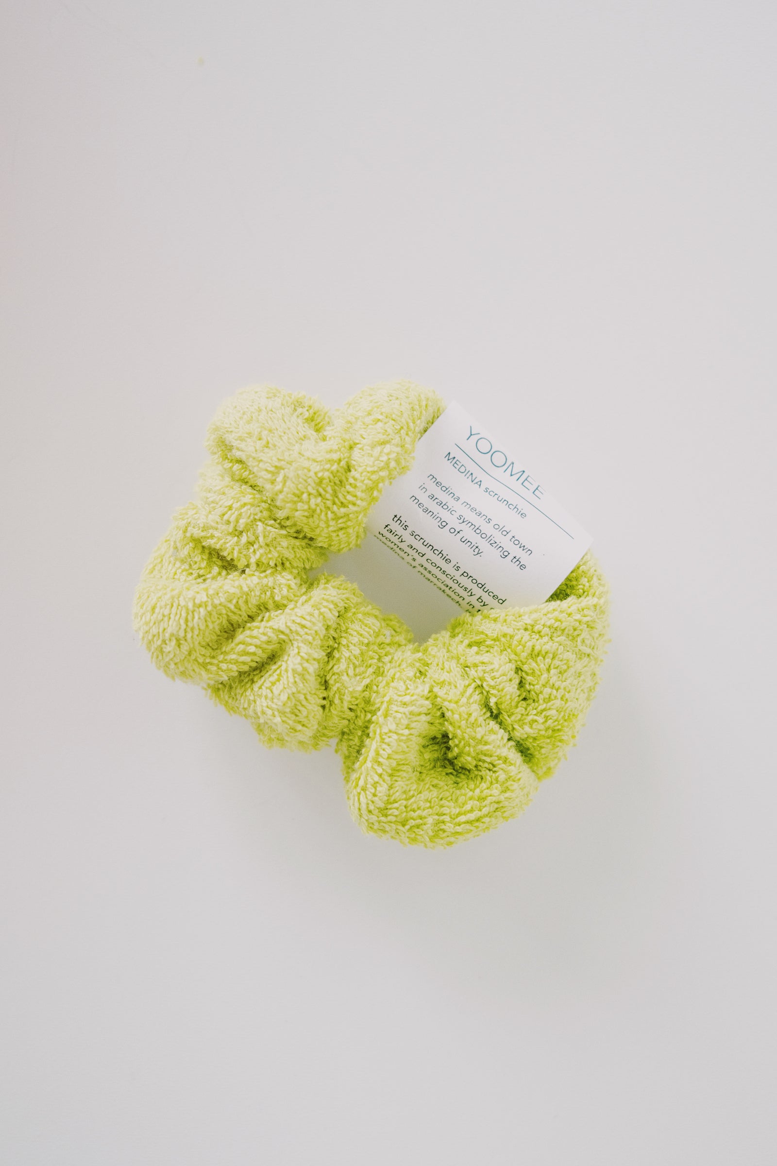 Scrunchie - MEDINA terry - pistachio - collab zürich