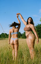bamboo underwear - thong - blue - collab zürich