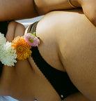 bamboo underwear - bikini knickers - black - collab zürich