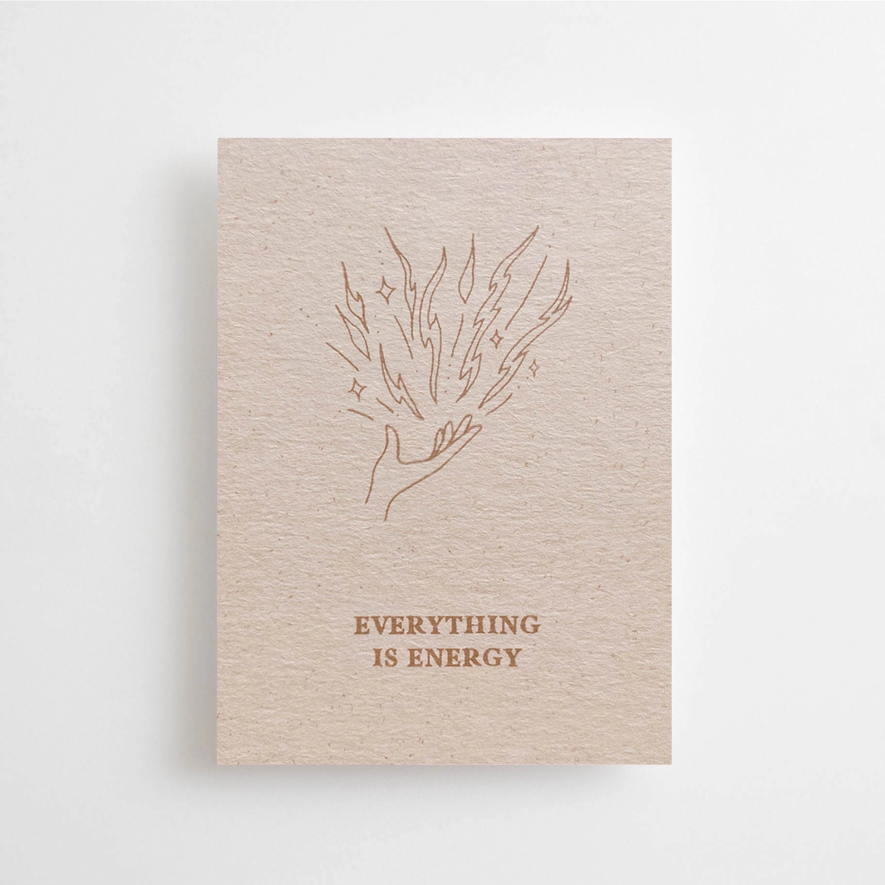 mini postcard - everything is energy - collab zürich