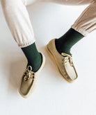 socks - ribbed forrest green - collab zürich