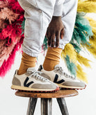 socks - ribbed golden yellow - collab zürich