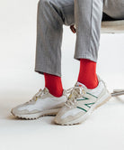 socks - ribbed ferrari red - collab zürich
