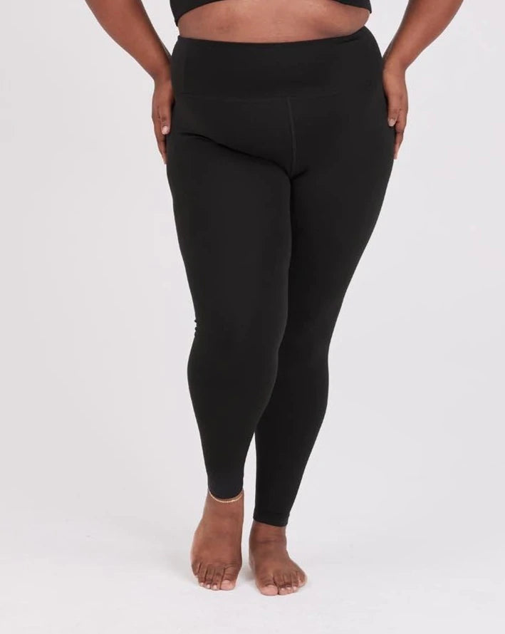 long leggings - float seamless - black - collab zürich