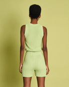knit shorts - idoia - matcha - collab zürich