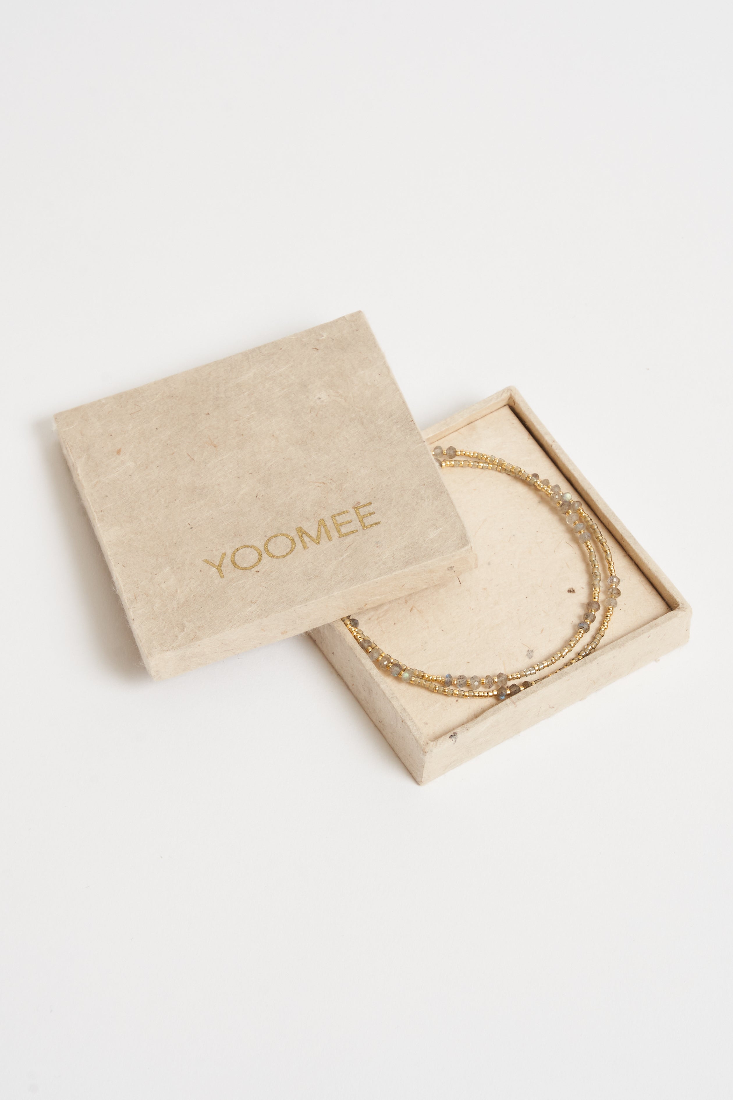 necklace - DINA moonstone - mineral grey - sale - collab zürich