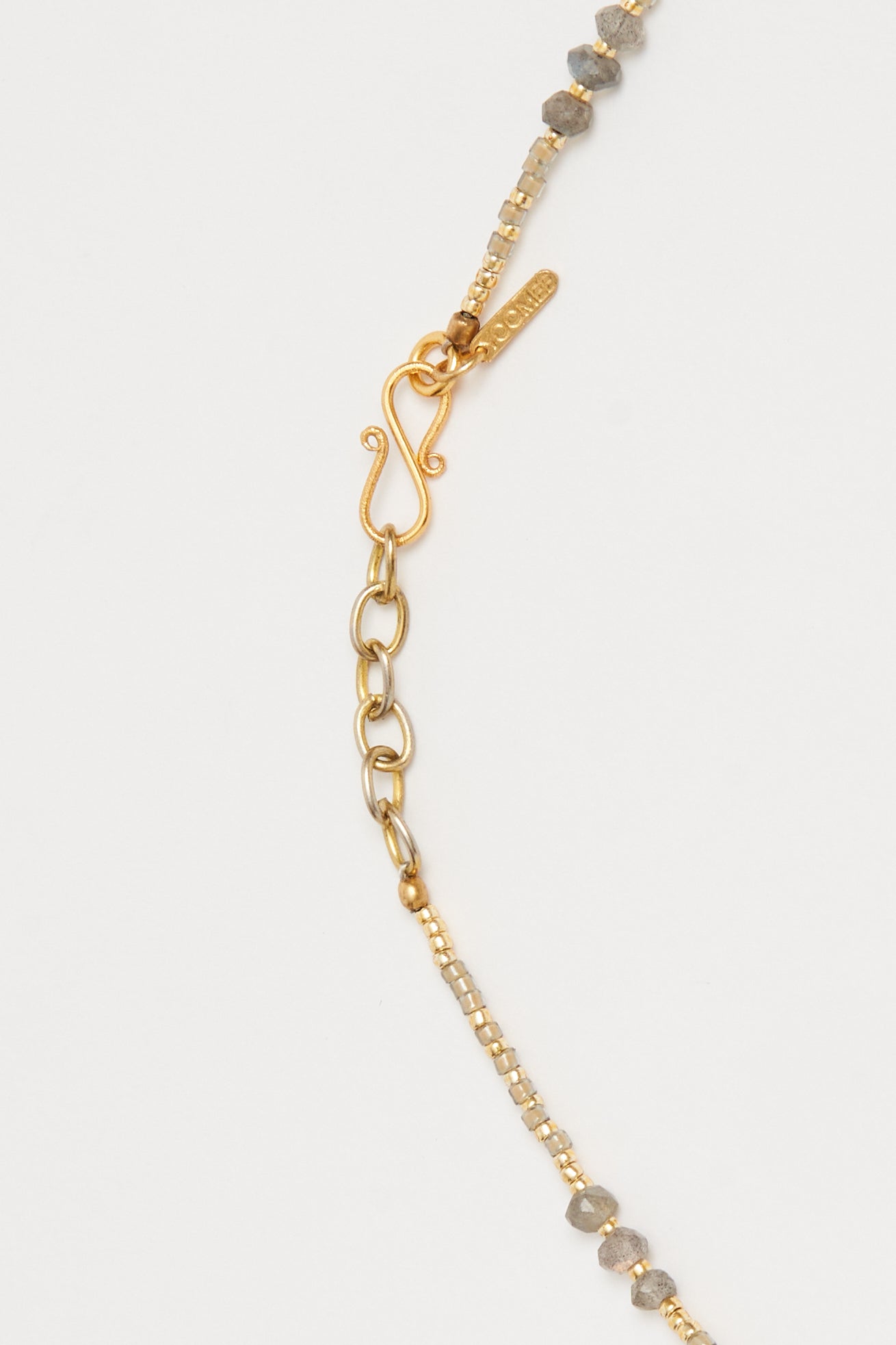 necklace - DINA moonstone - mineral grey - sale - collab zürich