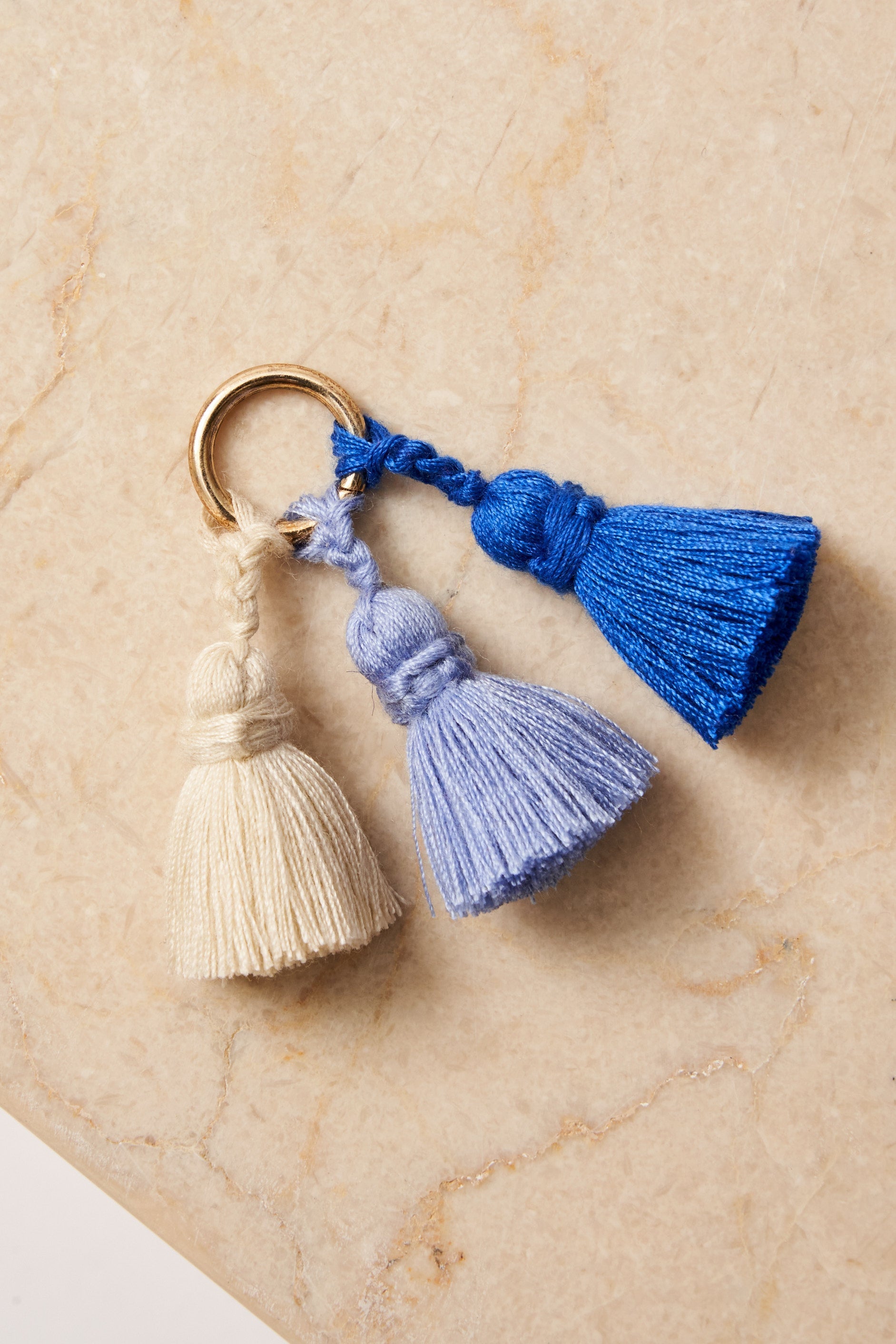Tassel Trio - SHOUSHA - Majorelle, Light Blue, Ecru - collab zürich