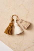 tassel trio - SHOUSHA - olive, ecru, beige - collab zürich