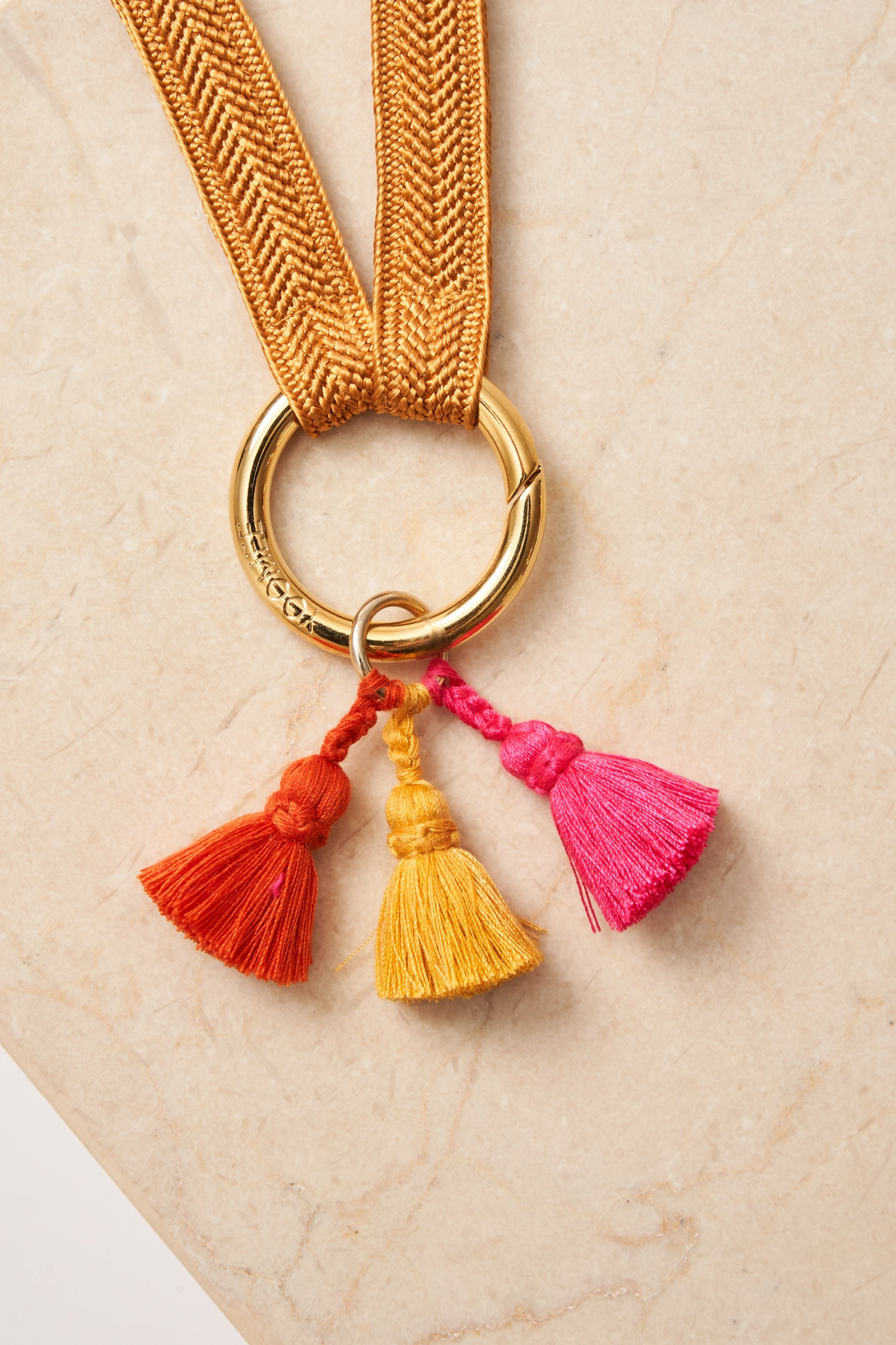 tassel trio - SHOUSHA - yellow, orange, pink - collab zürich