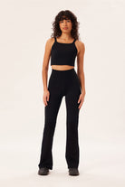flare leggings - compressive - black - collab zürich