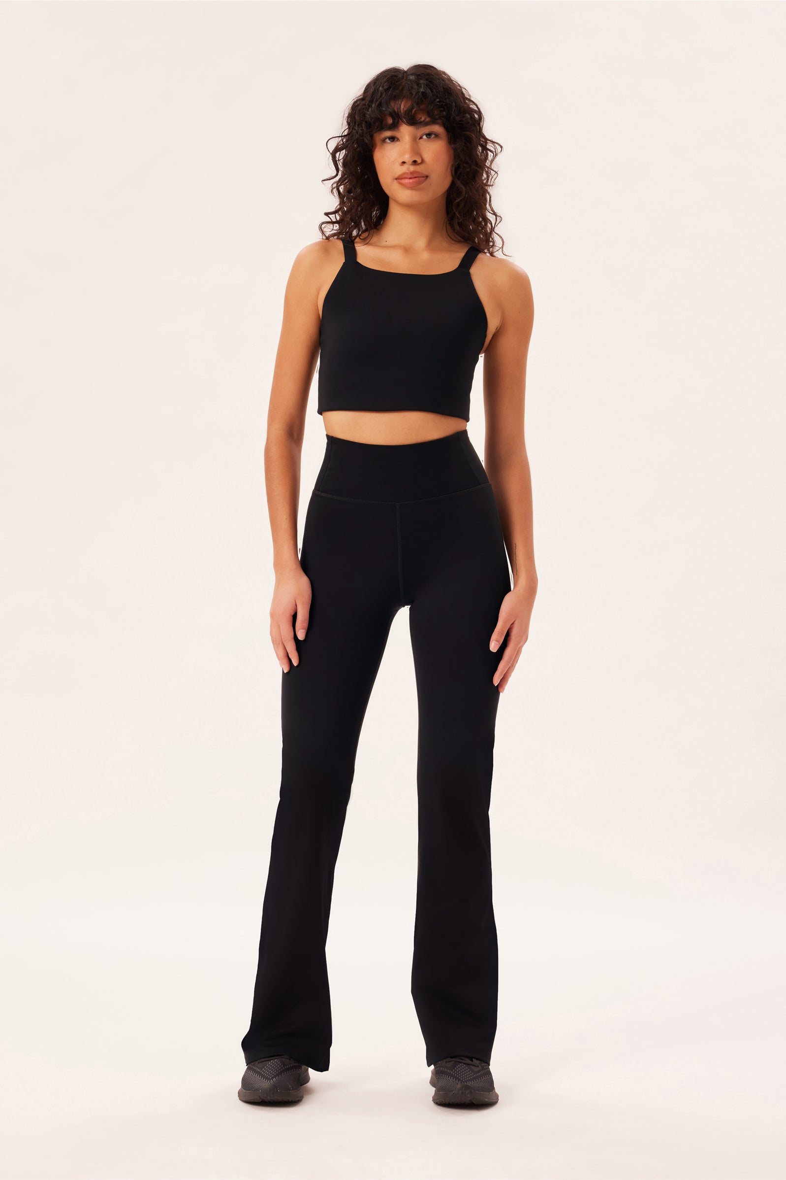 flare leggings - compressive - black - collab zürich