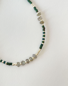 Necklace - DINA Labradorite - Emerald - Sale - collab zürich