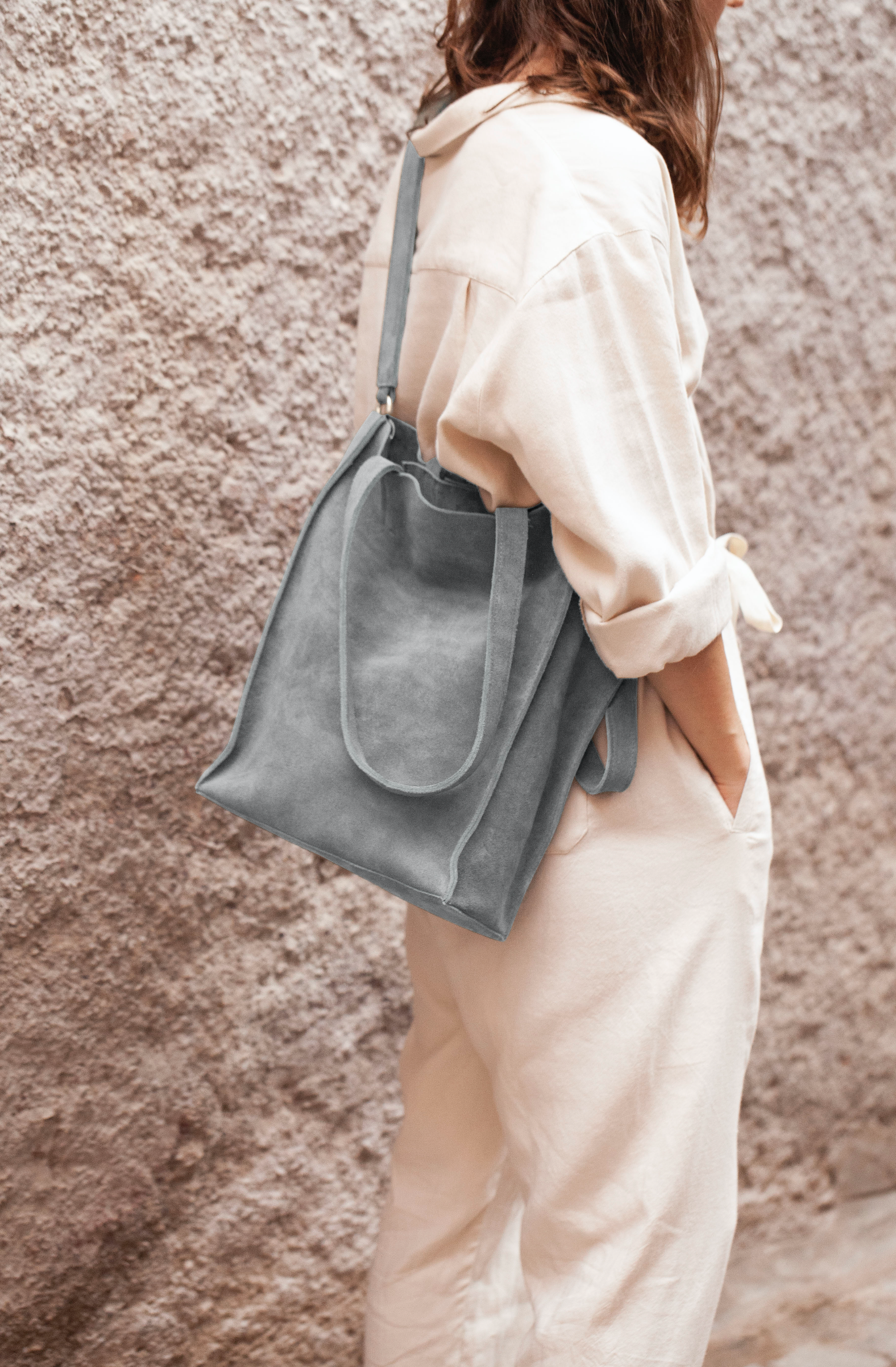 Tote - DENYA - crossbody - dove - collab zürich