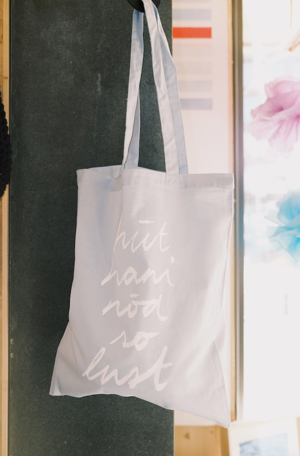 Tote Bag - hüt hani nöd so lust - Schnüerlischrift - collab zürich