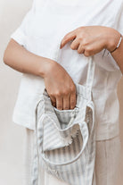 Mini Bag - NORA fringe - Light Grey - collab zürich