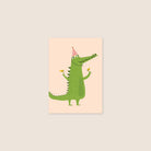 postcard - birthday crocodile - collab zürich