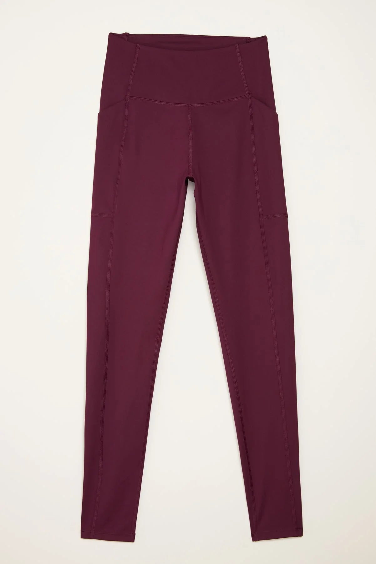 long leggings pocket - plum - collab zürich