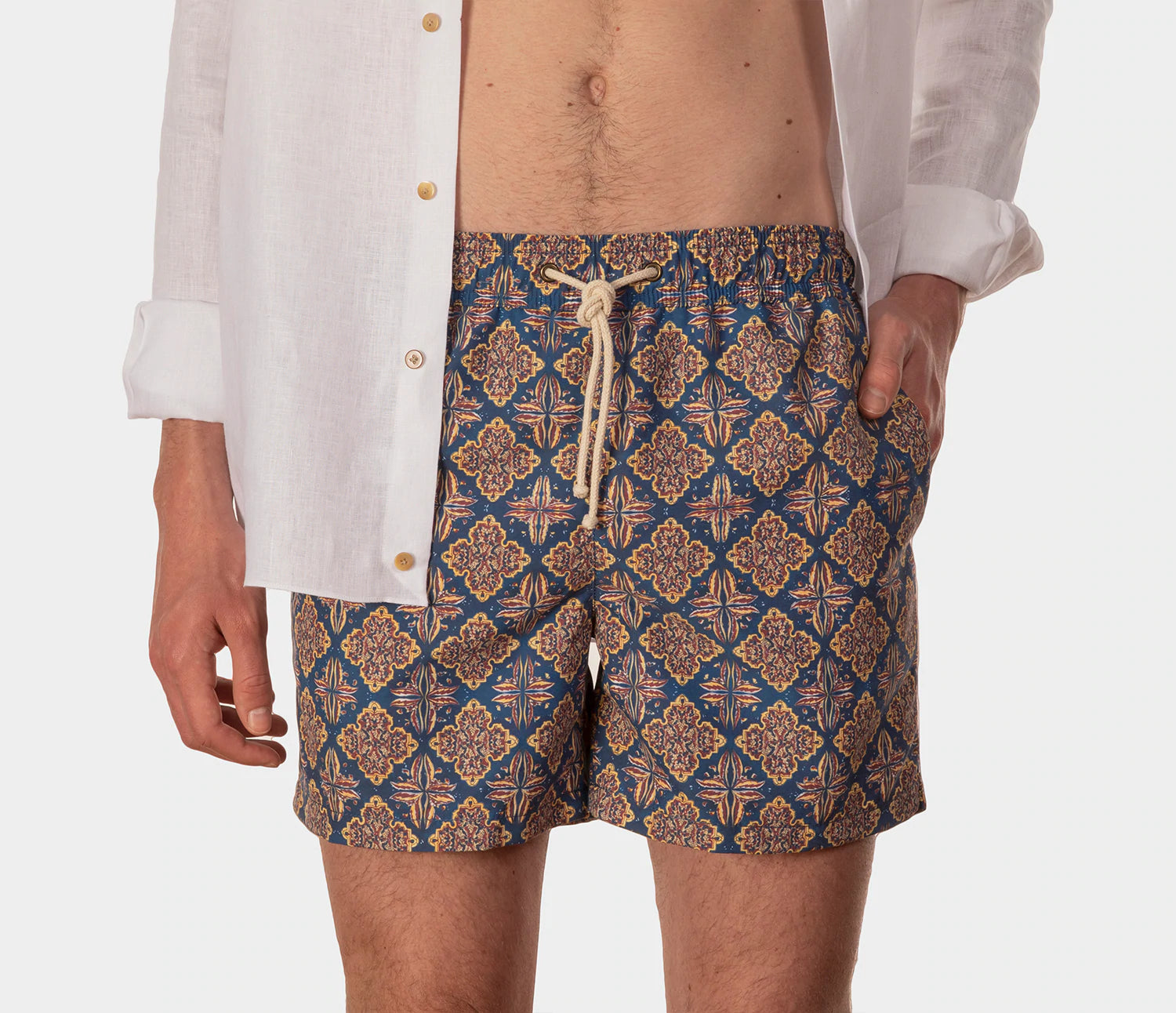swim shorts - classico rivisitato blu - collab zürich